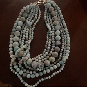 Soft Surroundings Aqua Multi-Strand Necklace